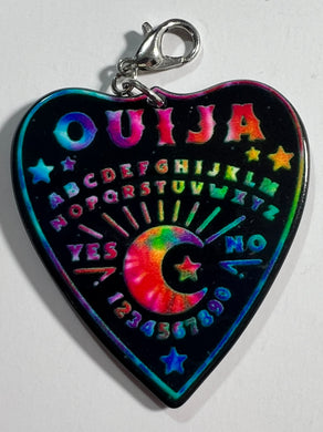 Rainbow Ouija Planchette Bag Clip