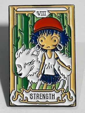 Strength Anime Tarot Card Pin