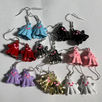 Colourful 3D Ghost Earrings
