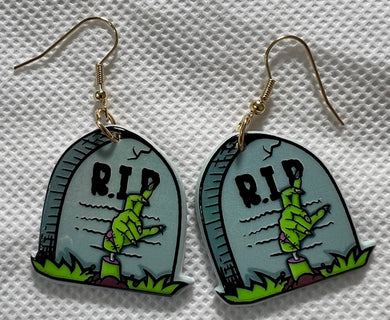 Zombie Grave Earrings