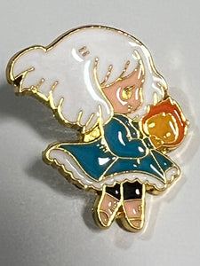 White Haired Girl Holding A Flame Pin