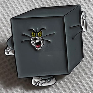 Tom And Jerry Square Tom Enamel Pin