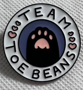 Team Toe Beans Enamel Pin