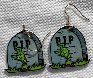 Zombie Grave Earrings