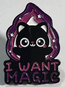 “I Want Magic” Cat Pin