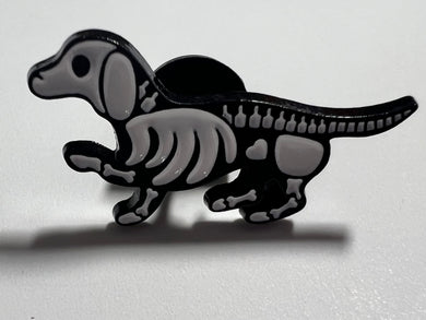 Dog Skeleton Pin