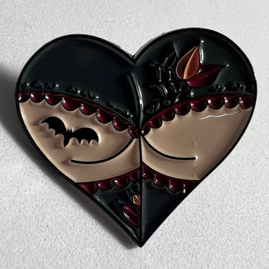 Vampire Booty Heart Pin