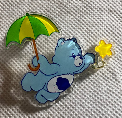 Grumpy Bear Acrylic Pin
