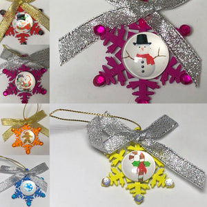 Snowflake Decoration With Picture Centre - Demize Collectibles LTD