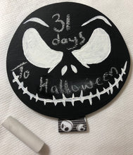 Load image into Gallery viewer, Jack Face Chalkboard Countdown Plaque - Demize Collectibles LTD