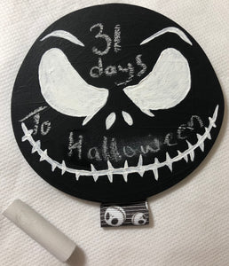 Jack Face Chalkboard Countdown Plaque - Demize Collectibles LTD