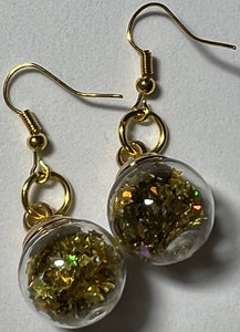 Glitter Star Bauble Earrings