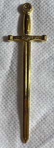 Carved Metal Sword Book Mark