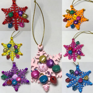Snowflake Decoration With Bells - Demize Collectibles LTD