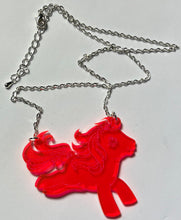 Load image into Gallery viewer, Neon Pink Pony Necklace