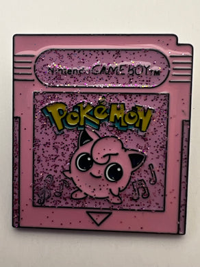 Sparkly Pink Retro Game Pin