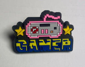Pink Gamer Controller Badge