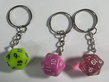 Load image into Gallery viewer, 20 Sided Dice Keyring