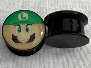 2x 16mm Luigi Body Jewellery Plugs